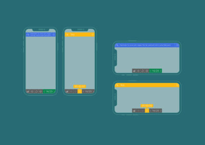 Entwicklungsstufe 2 – Funktionsgruppen minimiert auf dem Smartphone